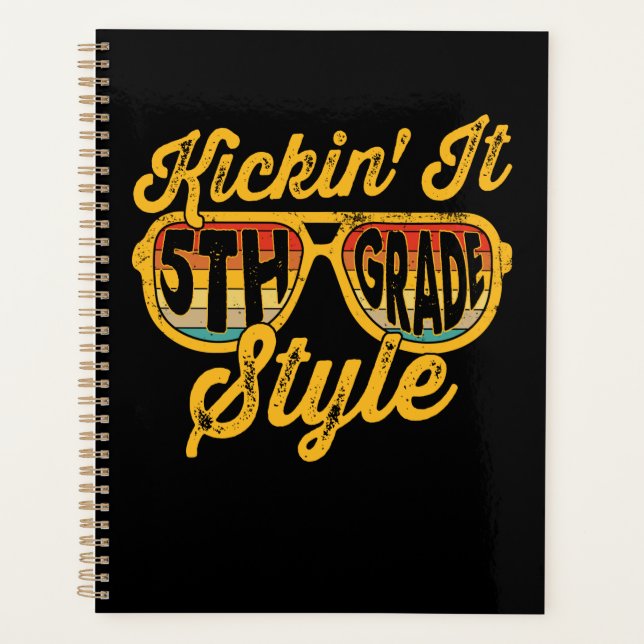 Kickin it 5th Grade Style Student Teacher Team Planner (Front)