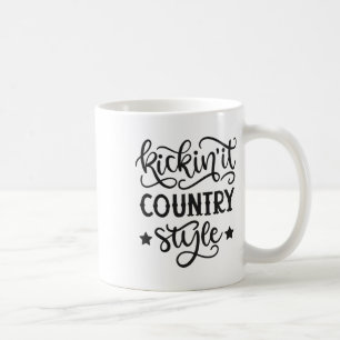 Kickin' It Country Style Western Cowboy Cowgirl Li Coffee Mug