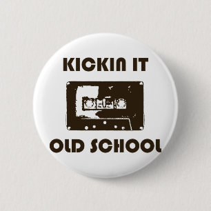 Kickin It Old School 6 Cm Round Badge