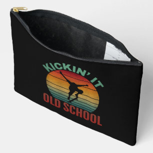 Kickin' It Old School Skateboarding Skateboard Accessory Pouch