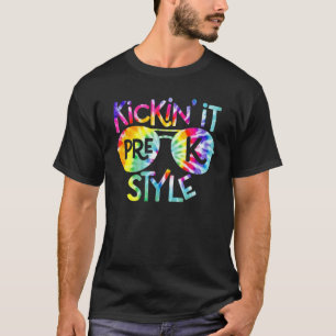 Kickin It Pre K Style Kids Back To School Teacher T-Shirt