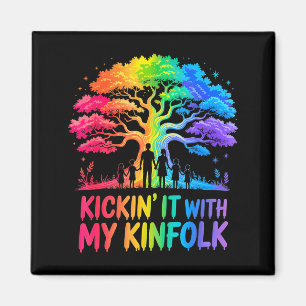 Kickin' It With My Kinfolk Funny Family Reunion  Magnet