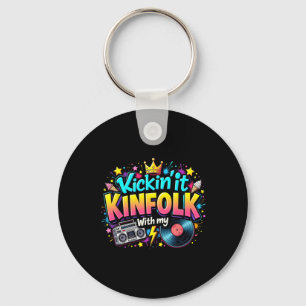 Kickin' It With My Kinfolk Funny Family Reunion Su Key Ring