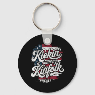 Kickin It With My Kinfolk Key Ring