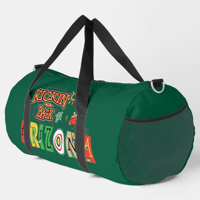 Kicking Back in Arizona Duffle Bag (Right Corner)