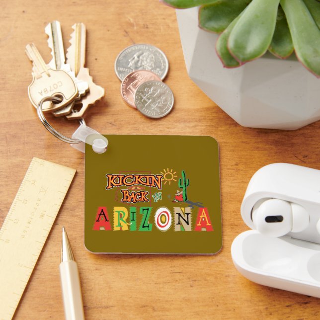 Kicking Back in Arizona Key Ring (Desk)