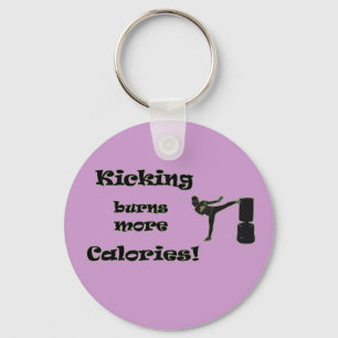Kicking burns more Calories! Key Ring
