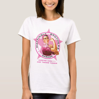 Kicking Cancer - Breast Cancer Awareness T-Shirt