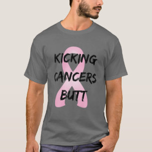 Kicking Cancers Butt Breast Cancer Awareness Pink T-Shirt
