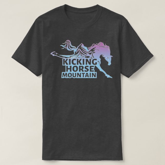 Kicking Horse Ski Resort and Mountain T-Shirt (Design Front)