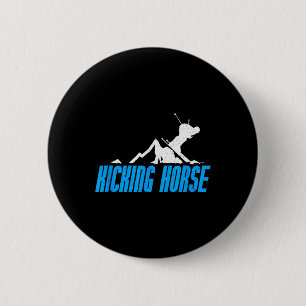 Kicking Horse Skiing Snowboarding Canada Resort Di 6 Cm Round Badge