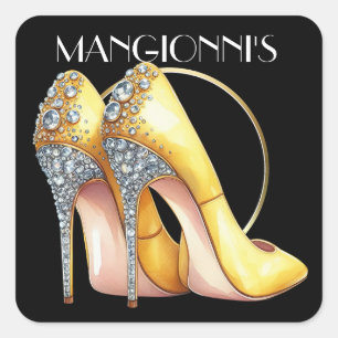 Kicking It High Heels  Square Sticker