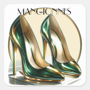 Kicking It High Heels  Square Sticker