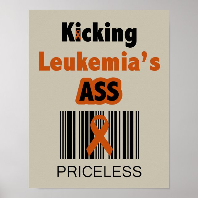 Kicking Leukaemia - Priceless Poster (Front)