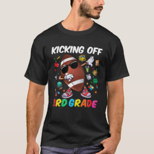 Kicking Off 3Rd Grade Boys Back To School T-Shirt
