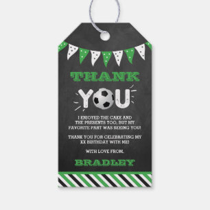 Kicking The Big One   Soccer 1st Birthday Gift Tags