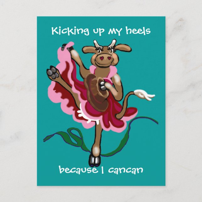 Kicking up my heels postcard (Front)