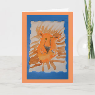 Kid Card Lion