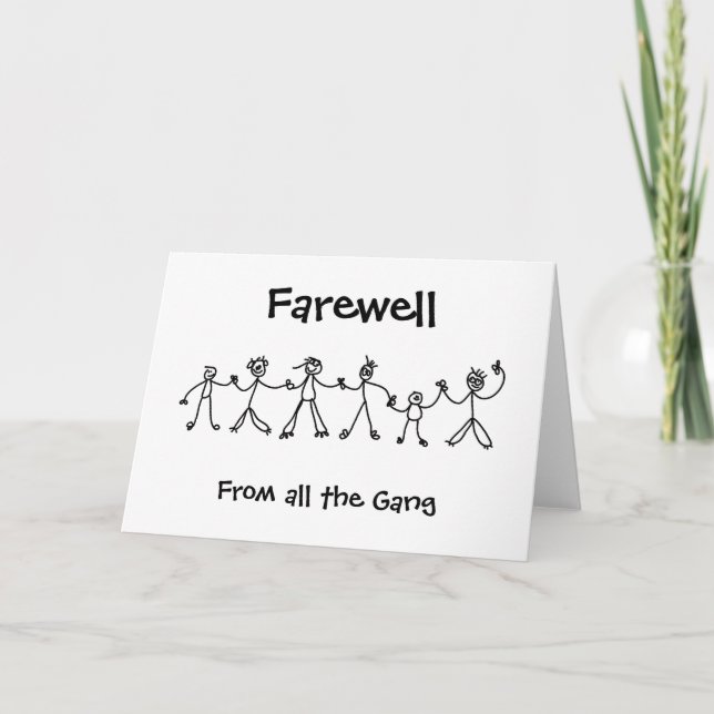 Kid Chain Farewell Card (Front)
