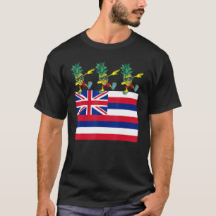 Kid Dabbing Pineapple Sunglasses Aloha Beaches Haw T-Shirt