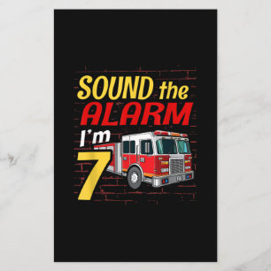Kid Fire Truck 7th Birthday Party Gift Firefighter