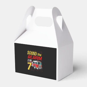 Kid Fire Truck 7th Birthday Party Gift Firefighter Favour Box