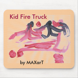 Kid Fire Truck by MAXarT Mouse Pad