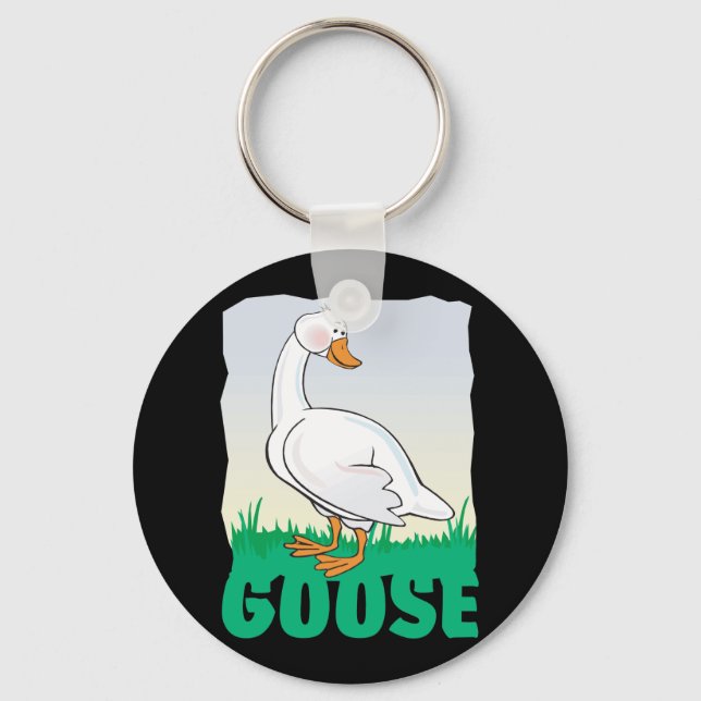 Kid Friendly Goose Key Ring (Front)