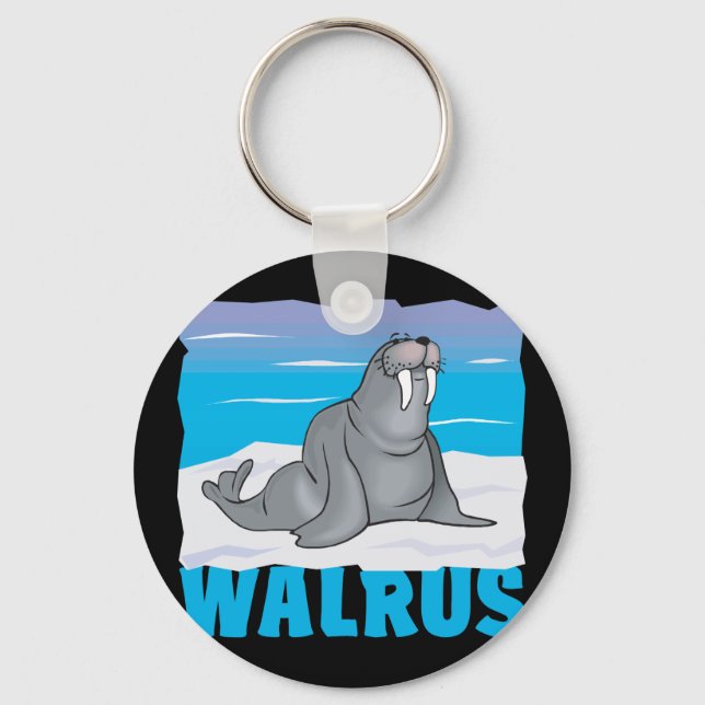 Kid Friendly Walrus Key Ring (Front)