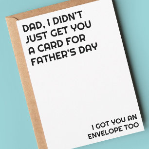 Kid Funny Saying Father's Day Dad Month Holiday Card