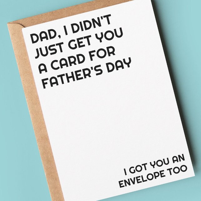 Kid Funny Saying Father's Day Dad Month Holiday Card (Creator Uploaded)