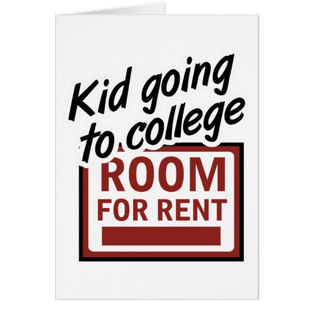 Kid Going to College Room For Rent (Front)