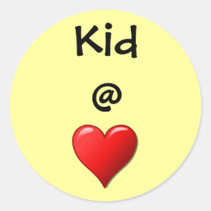 Kid @ Heart Classic Round Sticker