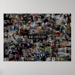Kid History Collage Poster