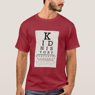 “Kid History” Eye Chart T-Shirt