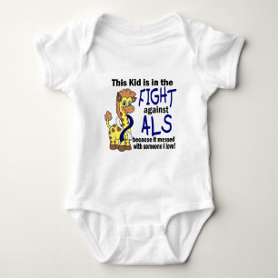 Kid In The Fight Against ALS Baby Bodysuit