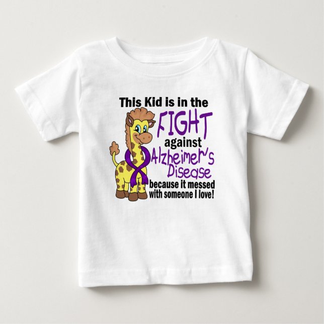 Kid In The Fight Against Alzheimer's Disease Baby T-Shirt (Front)