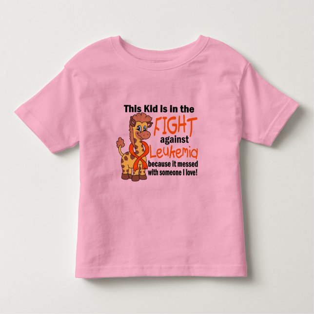 Kid In The Fight Against Leukaemia Toddler T-Shirt (Front)