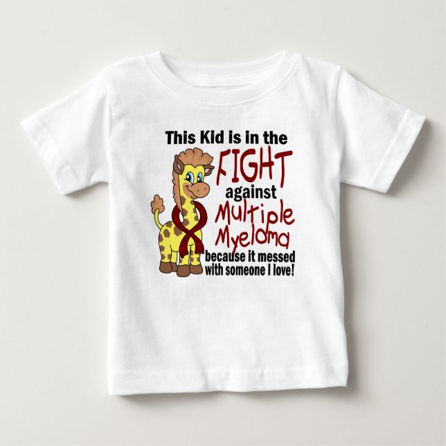 Kid In The Fight Against Multiple Myeloma Baby T-Shirt (Front)