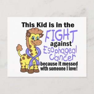 Kid In The Fight Against Oesophageal Cancer Postcard