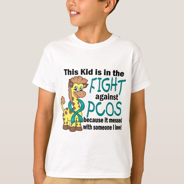 Kid In The Fight Against PCOS T-Shirt (Front)