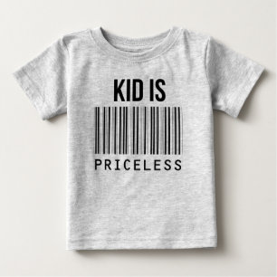 Kid is Priceless T-Shirt Barcode Bar Tee Shirt