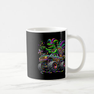 Kid Mardi Gras Grawr Dinosaur Trex Monster Truck T Coffee Mug