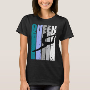 Kid Modern Dance Queen Birthday Teal Green Trainin T-Shirt