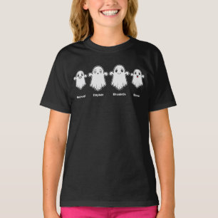 Kid Mommy Daddy 4 Person Ghost Family Halloween T-Shirt