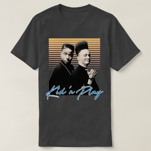 Kid N Play 90s Aesthetic Design T-Shirt (Design Front)
