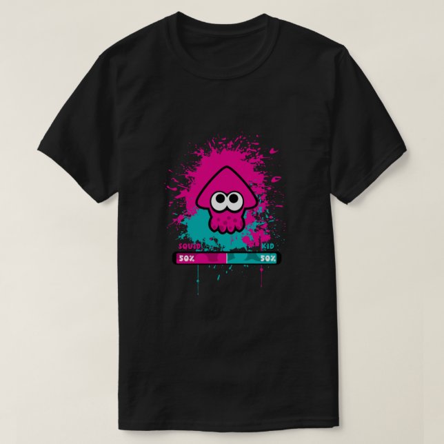 Kid or Squid Splatoon Classic T-Shirt (Design Front)