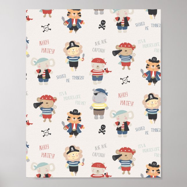  kid Party Pirate Poster (Front)