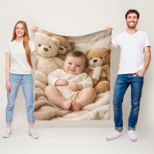 Kid Picture Air Freshener – Personalised Photo Car Fleece Blanket