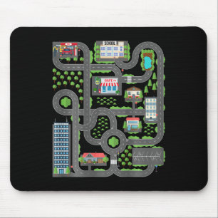 Kid Play Cars On Dad Ck Race Track Mat Fathers Day Mouse Pad